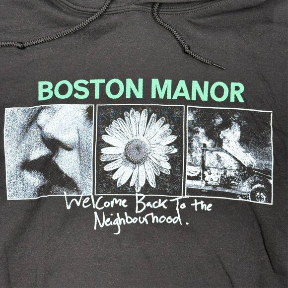 Boston Manor Welcome Back To The Neighborhood Hoodie Band Merch XXL - Picture 3 of 7